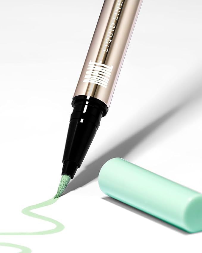 MAKE Beauty Liquid Line Waterproof Liquid Eyeliner Pen. Smudge-Proof Felt Tip for Precise Application of Lines, Wings, and Graphics. Long Lasting Eye Liner - Shade, Planetary