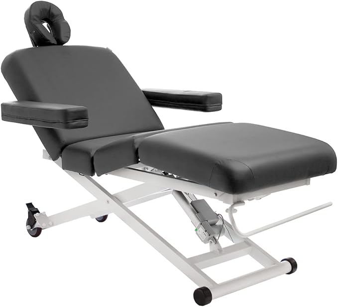 SKINACT Cleo Electric Spa Treatment Table, Facial Massage Bed ADA Compliant (Gray)