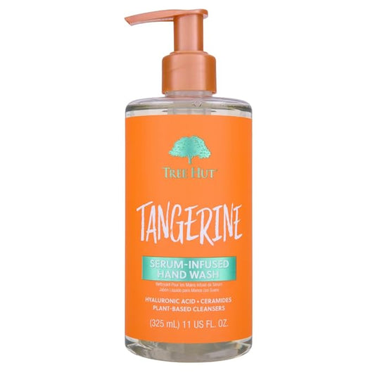Tree Hut Tangerine Serum Infused Hand Wash, Nourish & Hydrate Hands with Strengthening Skin Care, Long Lasting Scent, Cleanse & Lock in Moisture, 11 fl oz.