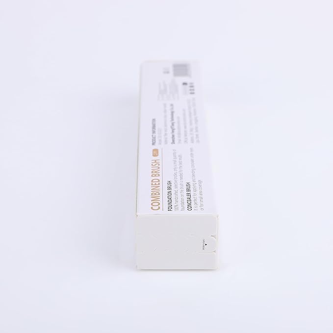 docolor Concealer Brush and Foundation Brush for Liquid Makeup, 2PCS Angled Kabuki Blending Makeup Brush Perfect for Liquid Cream Powder Blending,Stippling,Highlighter and Nose Contour