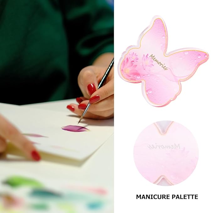 Resin Nail Art Palette: 2PCS Nail Art Palette