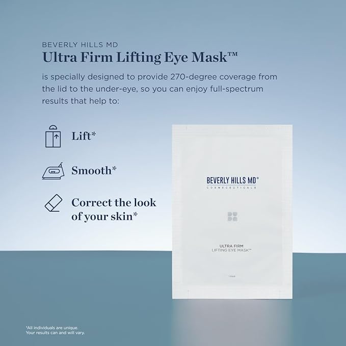 Ultra Firm Lifting Eye Mask- Visibly Lift, Tighten, Contour Eye Area for Wrinkles, Dark Circles- Skin Smoothing & Brightening- Visibly Reduce Signs of Aging w/Rhodiola Rosea Extract