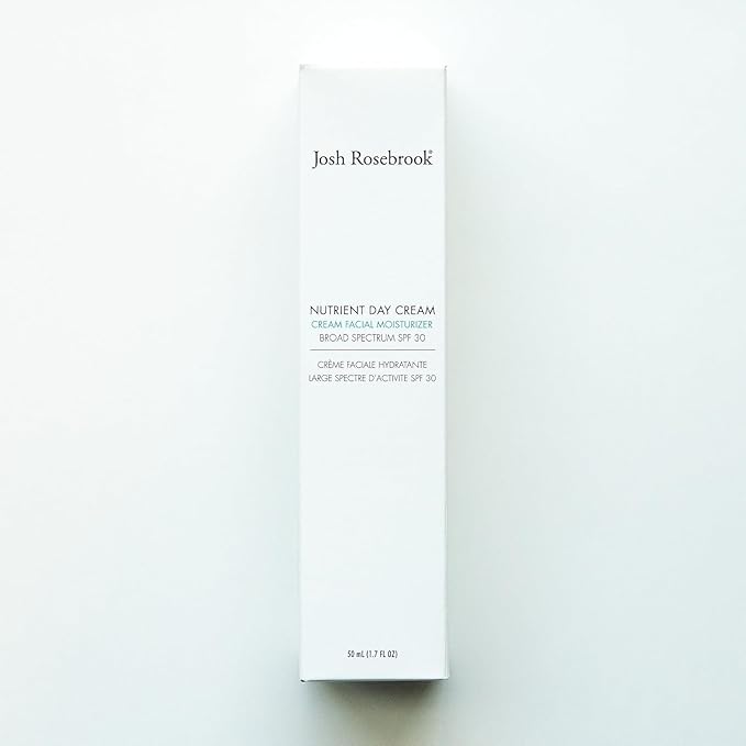 Josh Rosebrook Nutrient Day Cream - Regenerating Facial Moisturizer, High Protection Broad Spectrum Sunscreen SPF 30, Reef Safe - 30mL - 1.0 Oz