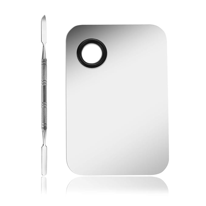 Makeup Palette, Stainless Steel Cosmetic Makeup Palette Professional