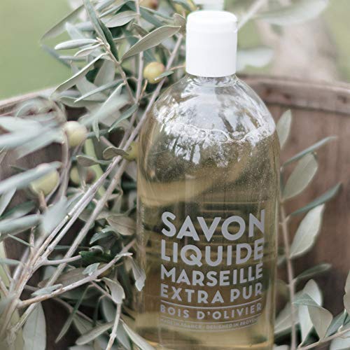 Compagnie de Provence Savon de Marseille Extra Pure Liquid Soap - Olive Wood - 33.8 fl oz Plastic Bottle Refill