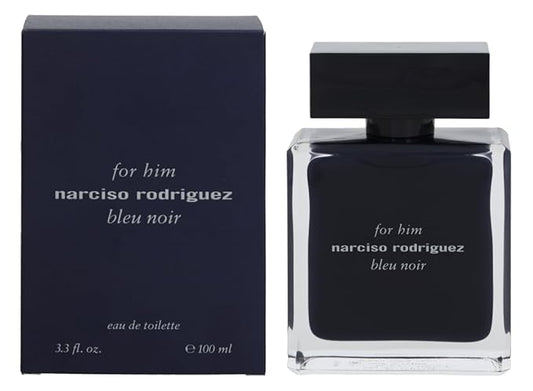 Narciso Rodriguez Him Bleu Noir Eau de Toilette Spray for Men, 3.3 Ounce