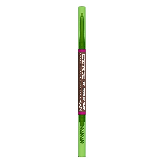 NYX PROFESSIONAL MAKEUP Blade & Shade Brow Pencil, Nano Mechanical Eyebrow Pencil, Up to 16HR Make Up Wear - Chocolate