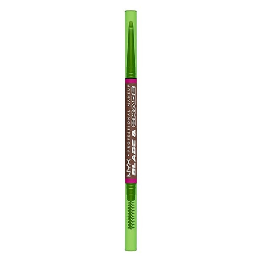 NYX PROFESSIONAL MAKEUP Blade & Shade Brow Pencil, Nano Mechanical Eyebrow Pencil, Up to 16HR Make Up Wear - Chocolate