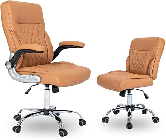 T-Spa Manicure Chair Eco-2 for Professional Beauty Salon Nail Shop Spa (Mocha, Combo Customer and Technician Chairs)