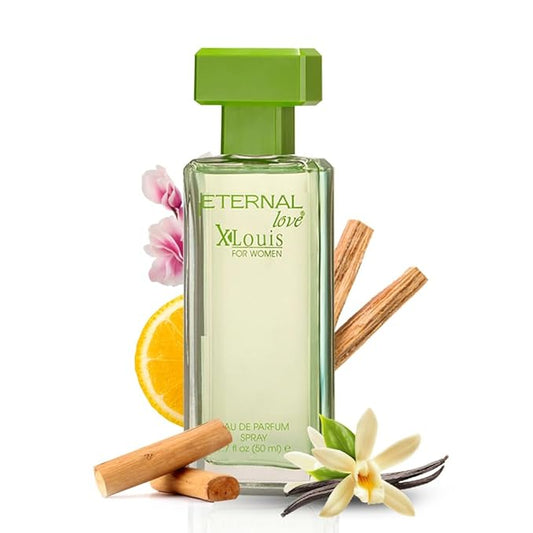Eternal Love X-Louis for Women - Long Lasting Eau de Parfum Spray 50ml - Premium Floral Fragrance with Amber & Vanilla - Sophisticated Scent