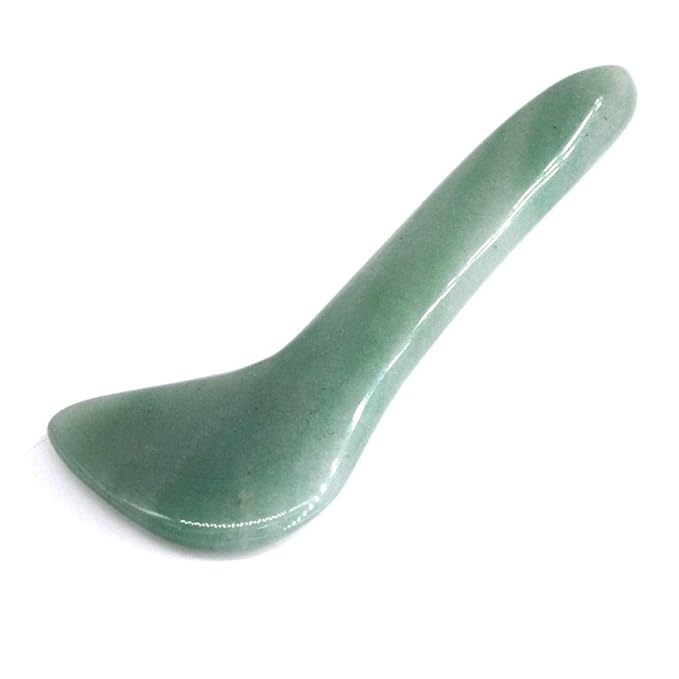 Gua Sha Facial Tool Natural Jade Stone Massage Board Tools for SPA Acupuncture Therapy Trigger Point Treatment, Gua Sha Scraping