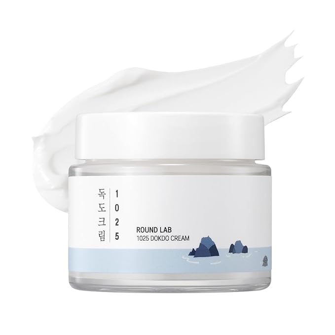 ROUND LAB Birch Juice Moisturizing Cream 2.7 Fl Oz + 1025 Dokdo Cream, 48-Hour Deep Hydrating Face Moisturizer, Facial Cream, Soothing, Korean Skin Care