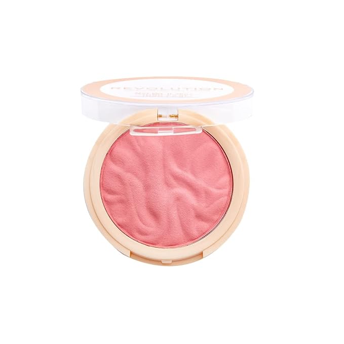 Revolution, Blusher Reloaded, Pressed Powder Face Blusher, Highly Pigmented & Long-Lasting Formula, Ballerina, 0.26 oz