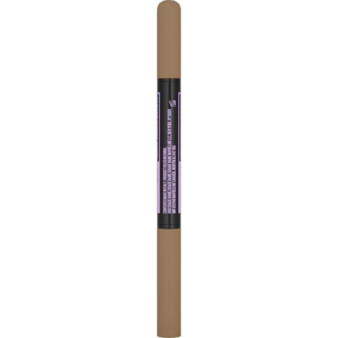 Maybelline Express Brow 2-In-1 Pencil and Powder Eyebrow Makeup, Blonde, 1 Count