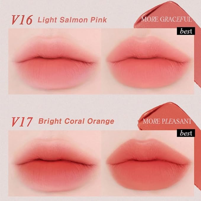 BBIA Last Velvet Tint - Soft & Creamy Matte Finish Lip Stain, Blur Effect with Velvety Texture, Long-Lasting, High Pigment, Lightweight, Non-Drying, Vegan, Korean Lip Makeup (V19 MORE DAZZLING)