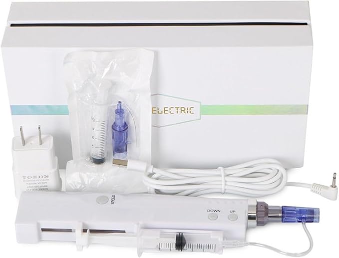 Elitzia Non-Needle Injection Facial Rejuvenation Skin Care Tools Instrument 2 Cartridges for Home Use ETNV6138