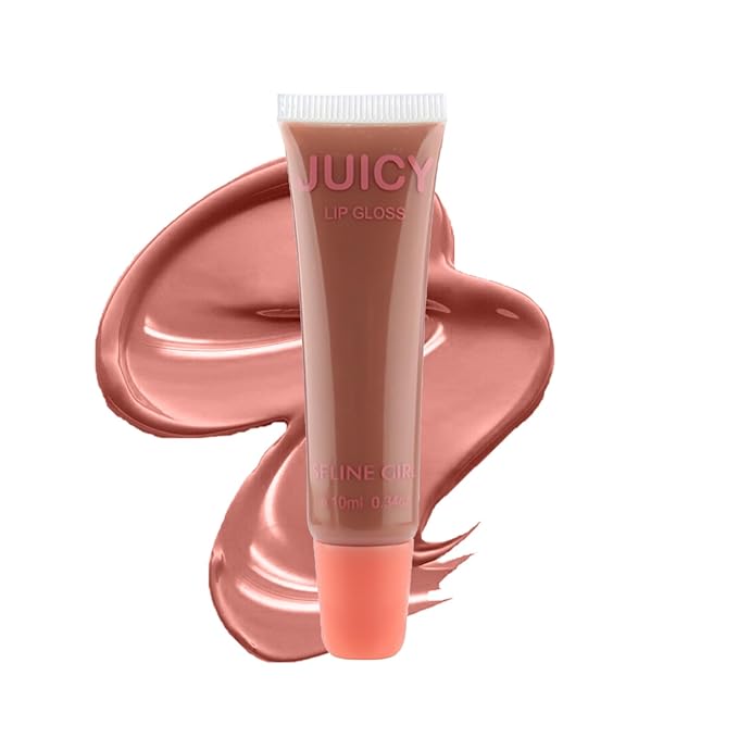 Juicy Lip Gloss, Lipgloss for Women and Girls, Lip Plumper, Lip Makeup Hydrating, Tinted Lip Balm, Colorful Lipgloss Moisturizing and Vibrant #rose pink
