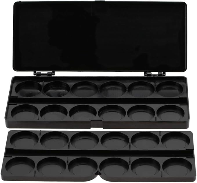 Nail Art Palette, 24 Grid Plastic Nail Art