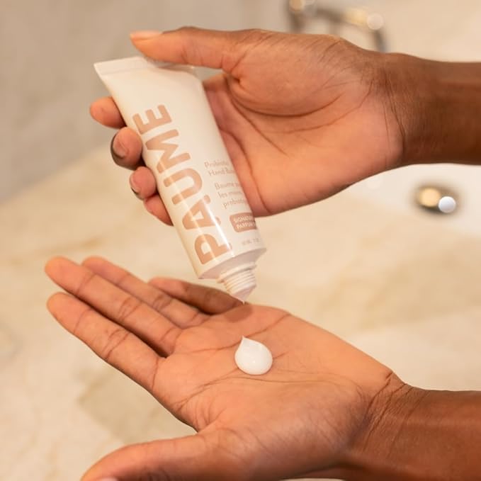 PAUME Probiotic Hand Balm, Non-Greasy, Fast Absorbing, Long Lasting Hydration, Hand Moisturizer for Dry, Chapped, Aging Skin, 2oz