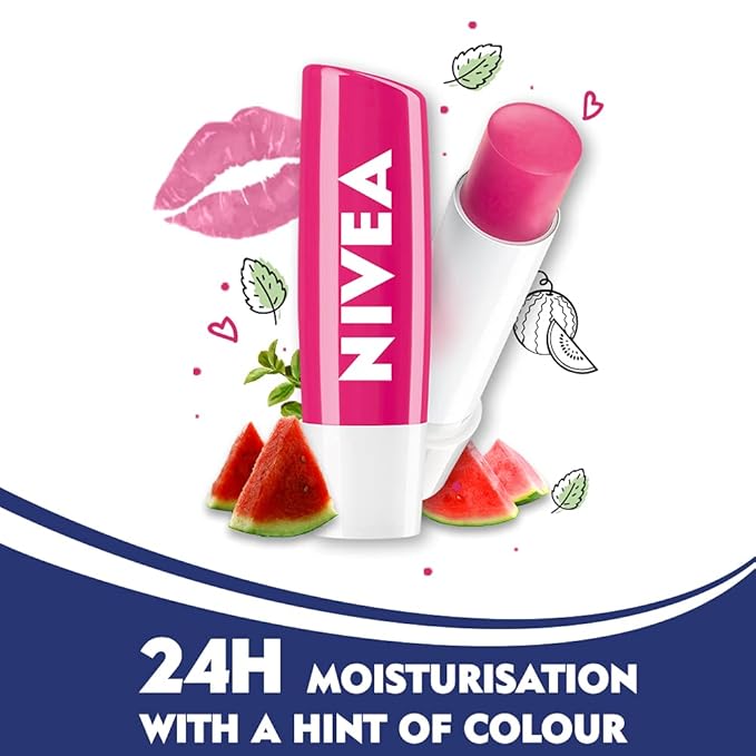 Nivea Fruity Shine Watermelon Lip Balm, 4.8gm