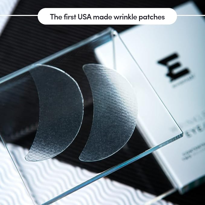 Wrinkle Repair Eyes and Smile - Hydrating Under Eye Patches for Puffy Eyes and Fine Lines - Reusable Silicone Gel Masks - Anti-Wrinkle Treatment, USA Made (2 Count)