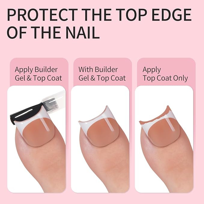 Vansiho 150 pcs French Tip Toe Nail Tips Press on, Brown White French Tips Toenail Press on Square for Women, Soft Gel Fake Toe Nails, Acrylic Nails Soak off Toe Nail Home DIY 15 Sizes