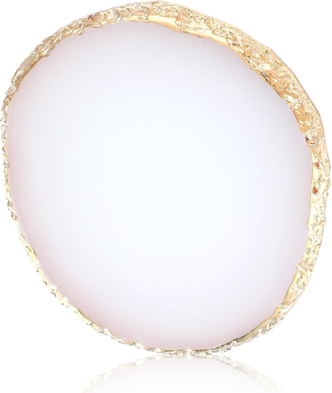 Resin Nail Art Palette Gold Edge Nail Holder