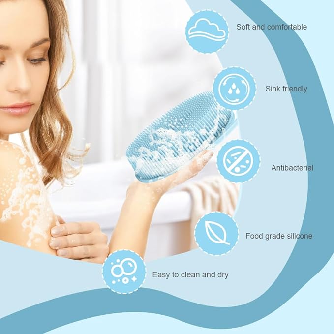 Soft silicone body scrubber 3