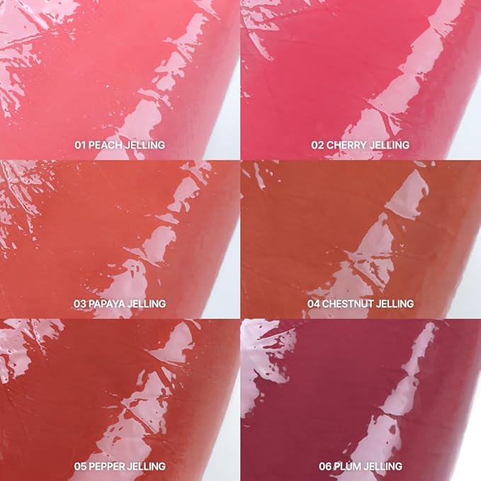 YNM Heart Jelling Tint, CHESTNUT JELLING, Silicone Lip Brush Included, K-Beauty, Non-Sticky, Moisturizing, Smudge-Proof, Korean Lip Tint, Long-Lasting, Vivid Color, 0.09 oz