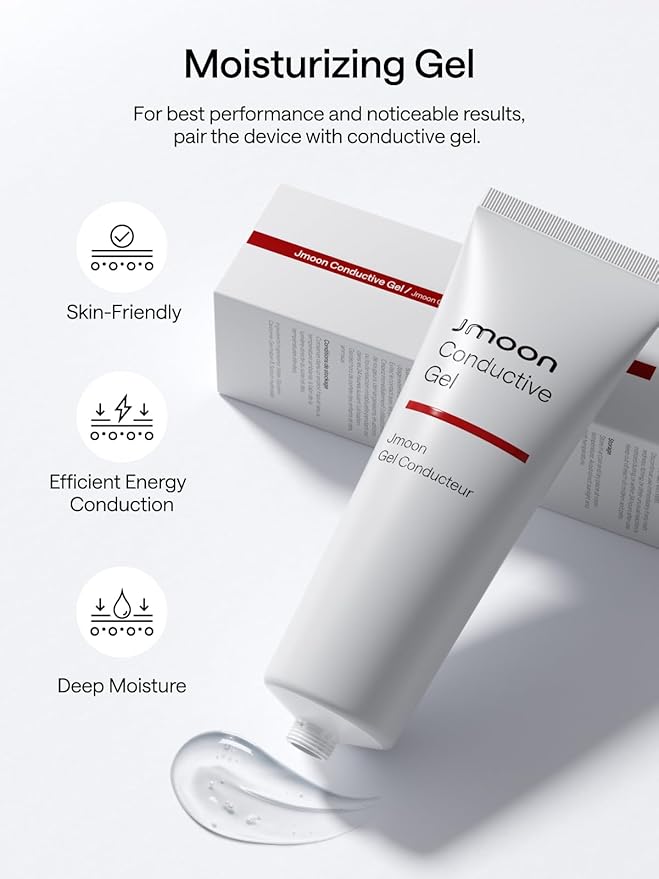 JMOON Microcurrent Facial Device, M30U Red Light Therapy for Face, Safe Anti Aging Skin Care, 4 Modes, 5 Energy Levels for Full Face Lift and Ideal for Smile Lines, Eyes, and Forehead (Pink)