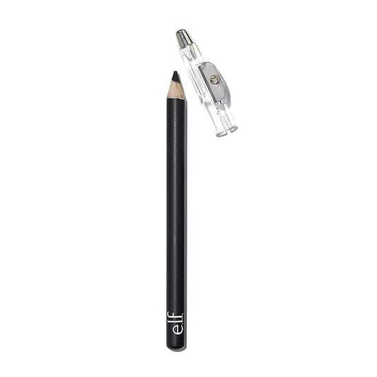 e.l.f. Satin Eyeliner Pencil, Smooth Glide Eyeliner For A Satin Finish, Includes A Built-In Sharpener, Vegan & Cruelty-Free, Black