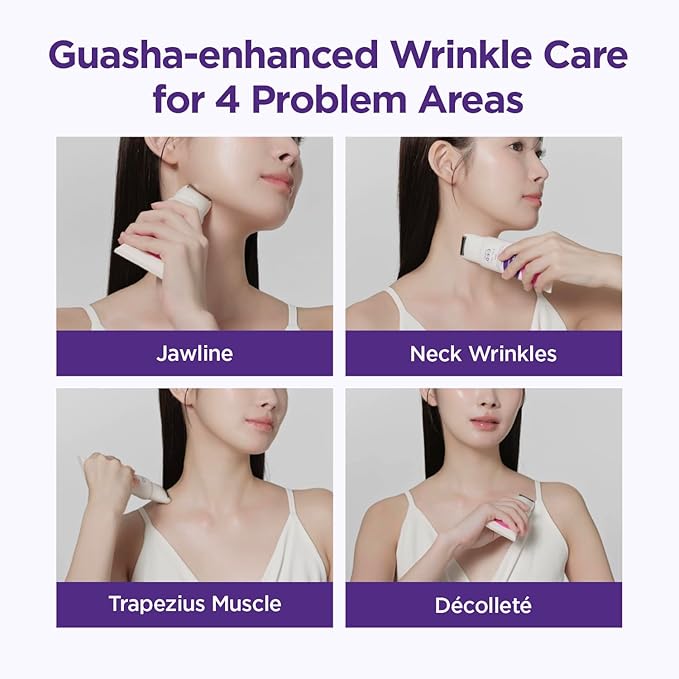 CKD Gua Sha Neck Cream Filltocshot [Refill] - Advanced Anti-Aging Neck Firming Cream with Massage Roller. Visibly Reduces Wrinkles, Lifts & Tightens Sagging Skin, Boosts Elasticity, Korean Skincare.