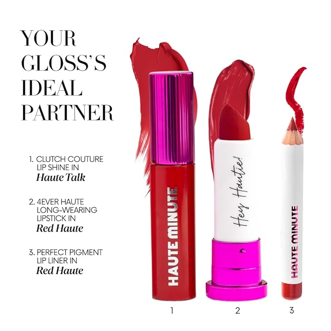 Mini Clutch Couture Lip Shine Gloss, Non-Sticky Lip Gloss, Vegan & Cruelty-free, High Shine Finish & Moisturizing - Haute Talk