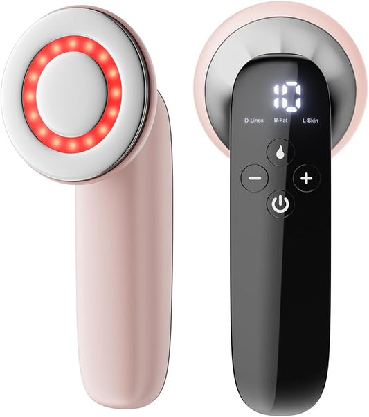 cotsoco Body Sculpting Machine, Cordless Cellulite Massager Tool for Belly, Waist, Neck, Leg, Butt, Arm-Gifts for Women Girls Mum, Pink