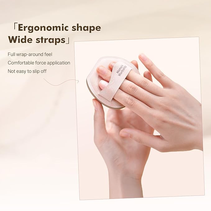 Makeup Sponge, Rubycell, Flat-cut Shape,Foundation Sponges with Glossy PU Leather, for Liquid/Sheer Foundations, Cosmetic Puff, Medium Bounce,Travel Friendly & Reusable,2pcs & Storage Case