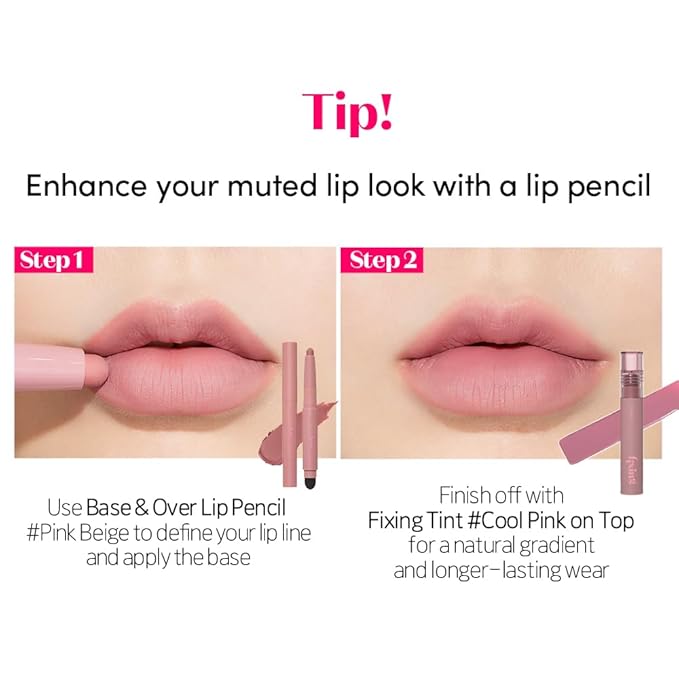 ETUDE Fixing Tint #04 Ginger Milk Tea (4g) | Long Lasting High Pigmented Liquid Lipstick | Waterproof Lightweight Matte Finish Lip Stain | Full Coverage | Korean Makeup, Kbeauty