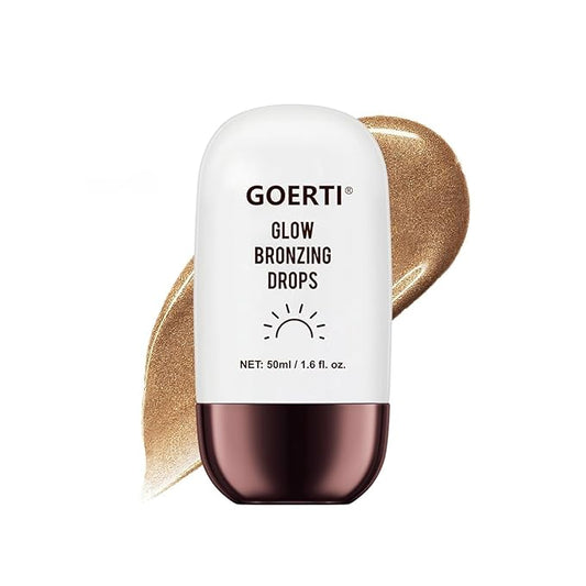 Body Shimmer Oil – Liquid Highlighter for Glowing Skin, Waterproof & Long-Lasting Body Makeup for Face, Arms, Legs & Shoulders, Bronze Illuminating Glow Lotion, 1.6 Fl Oz (02#/ Bronze Glow, 50ml)