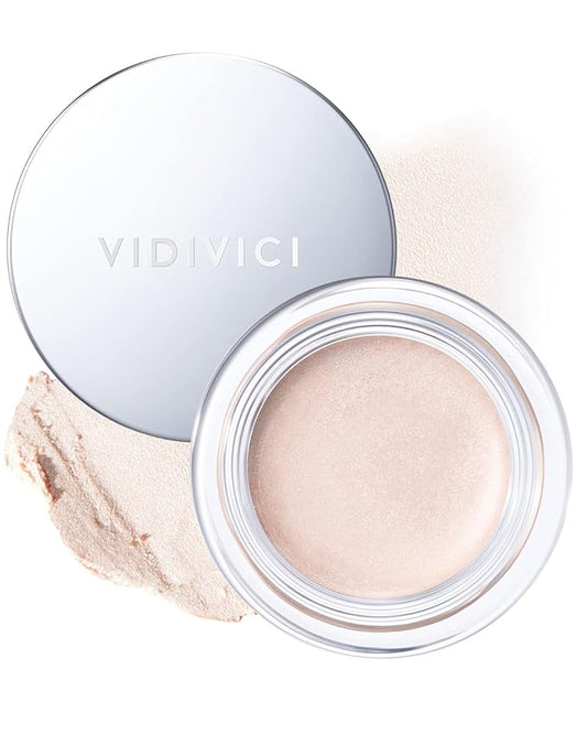 VIDIVICI Millennial Glow Cream Illumination - Creamy Light Face Luminizer Highlighter for Dewy, Glow Makeup - Ultra Fine and Light Reflecting Particles, 0.21oz.