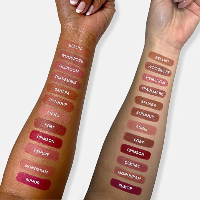 Glo Skin Beauty Suede Matte Lip Crayon (Woodrose) - Longwearing Formula Stays On All Day, With Conditioning Shea Butter + Mango Seed Oil for a Velvety Smooth Finish