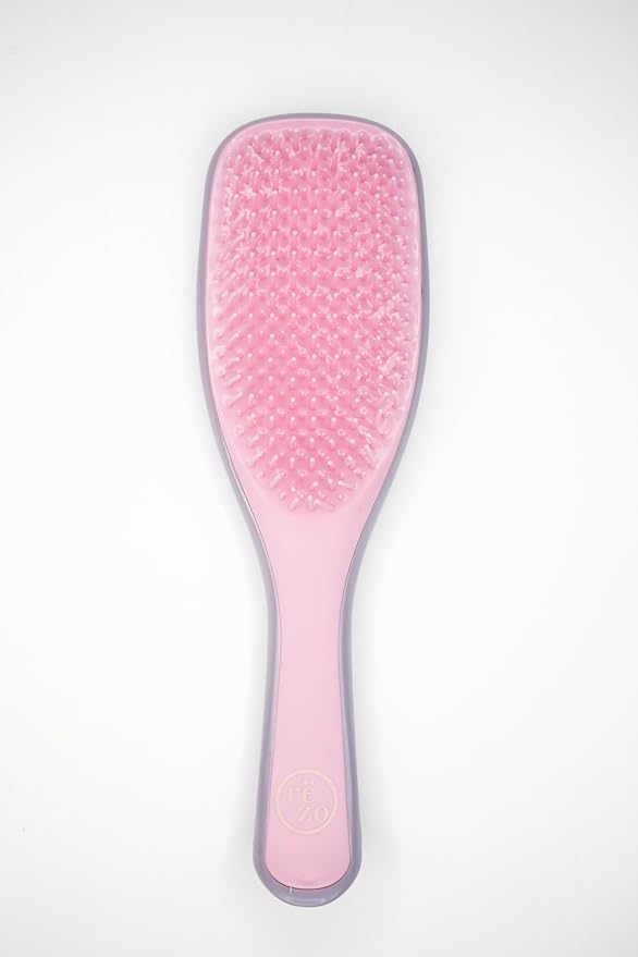 Pink & Purple Dual Length Bristles Hair Brush