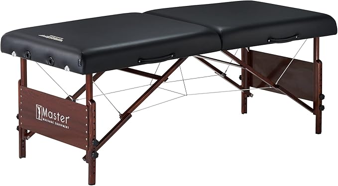 Master Massage 30" Del Ray Pro Portable Table Package (Cream, Standard with Ambient Lighting System)