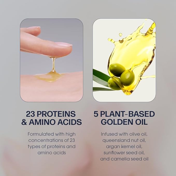 Silk Oil Essence Hair Serum 70ml/2.4fl.oz | Nourishing Hair Oil for Dry, Frizzy, and Damaged Hair | Lightweight Smoothing Serum | Frizz Control and Split End Care | Heat Protection