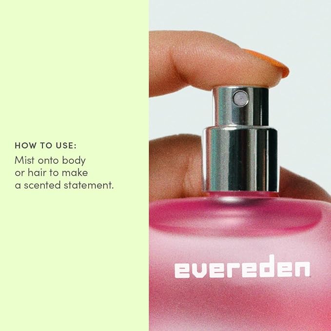 Evereden Fragrance Hair and Body Mist - Darling: Clean and Vegan Collectible Hair and Body Spray for Teen Girls - Amplify Your Self Expression with Iconic Scents in Aesthetic Bottles