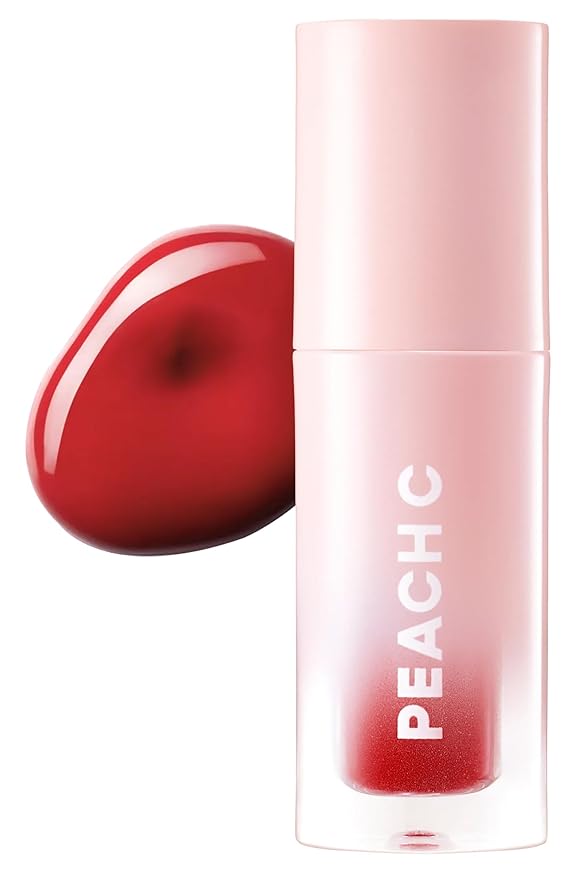Peach C Jelly Beam Tint - Long Lasting Korean Lip Tint Stain Plumping Jelly Lip Gloss - Lightweight, Moisturizing & Buildable Lip Makeup Jelly Tint Blush with Vitamin E (To Love, 0.07 oz)