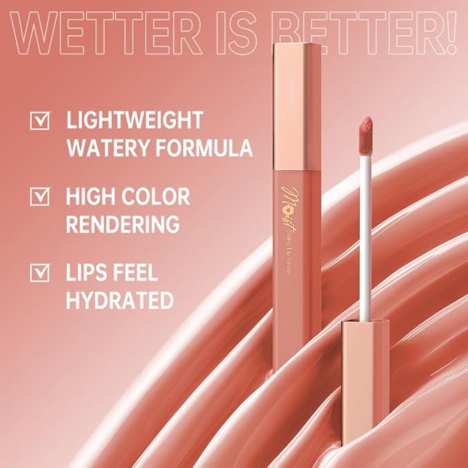 12 Colors Lip Gloss Set, High-Shine Waterproof Collection, Long Lasting Moisturizing Formula with Mirror Finish, Adult (2#, 1 Count (Pack of 1))