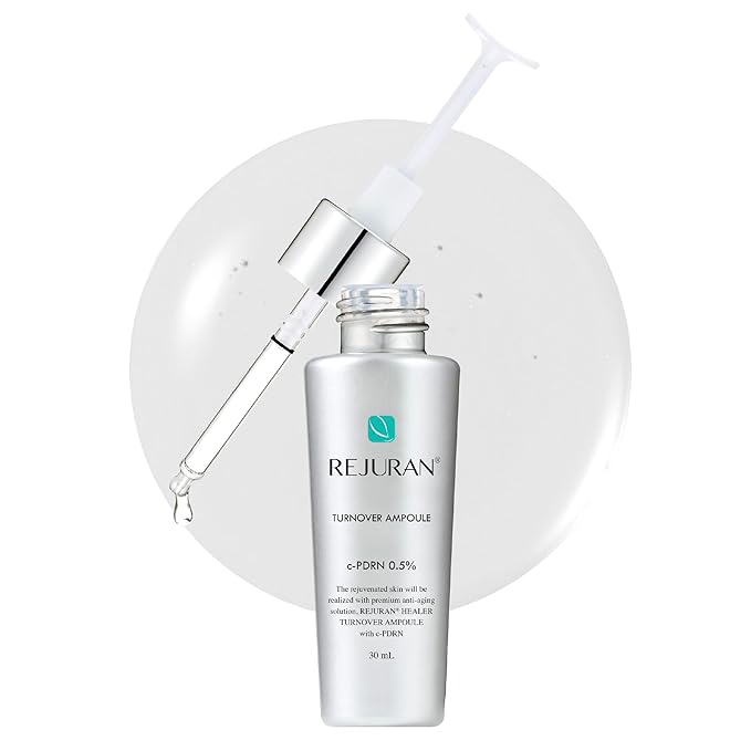 REJURAN® Turnover Ampoule, c-PDRN® – Original Salmon DNA PDRN Face Serum for Rejuvenation, Firming, Hydration & Youthful Glow, Refines Skin Texture. Korean Skincare (1.01 fl oz)