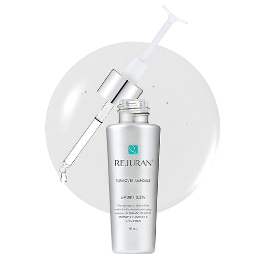REJURAN® Turnover Ampoule, c-PDRN® – Original Salmon DNA PDRN Face Serum for Rejuvenation, Firming, Hydration & Youthful Glow, Refines Skin Texture. Korean Skincare (1.01 fl oz)