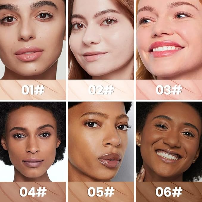 1 Pack Liquid Foundation Cream for Face Makeup,Durable Full Coverage Matte Concealer Make Up,Oil Control & Waterproof Base Primer -0.35 Fl.Oz (05#)