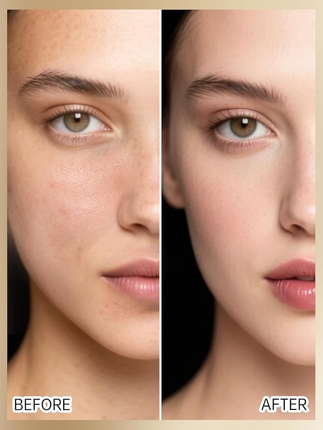 Catkin Phoenix Cushion Foundation Buildable Coverage Anti-Aging Serum Makeup, Sheer Satin Finish, Refill Included, Light Beige 0.46 Oz x 2, C01 NATURAL