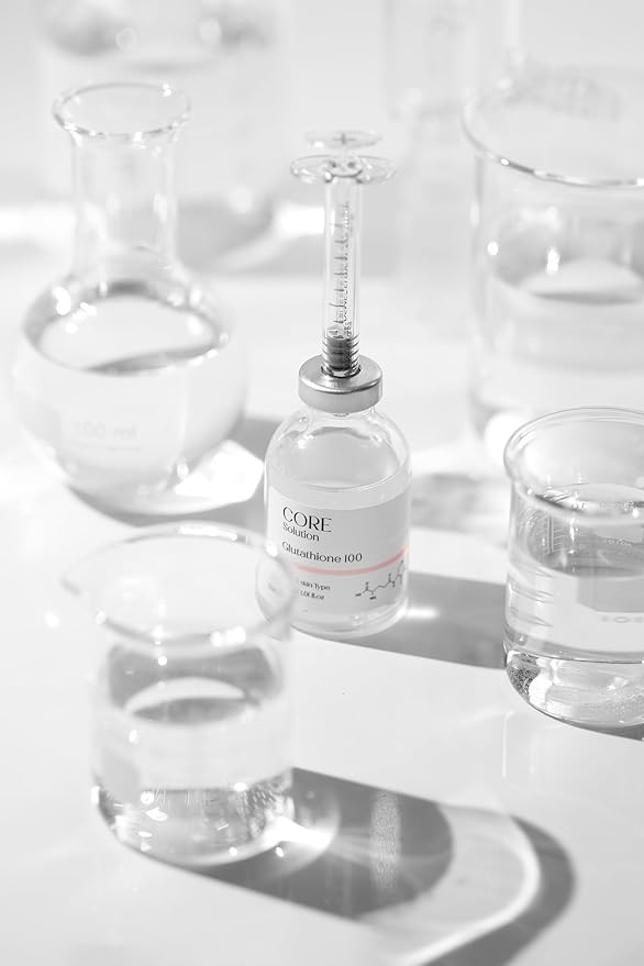Glutathione 100 Ampoule - Fragrance Free Korean Skin Care Serum with Glutathione for Tone Support & Visible Clarity - Lightweight Brightening Serum, Suitable for Regular Skincare Routine